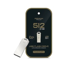 Powerway Premium 512 Gb 100mb/s Ultra Hızlı Usb 3.1 Metal Silver Flash Bellek
