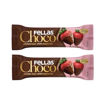 Çikolata Kaplı Meyve Bar Çilek 35gr X2