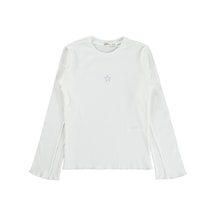 Civil Girls Yıldız Nakışlı 10-13 Yaş Sweatshirt - Ekru