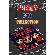 Creepy Doll Collection Bold And Easy 20x20 Cm Büyük Boyama Kitabı Çocuklar Yetişkinler
