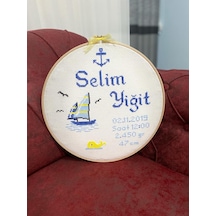 Bebek Hatıra Panosu- Bebek Kasnak 30 CM- Bebek Bilgi Panosu