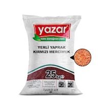 Yazar Yerli Yaprak Kırmızı Mercimek 25 KG