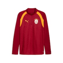 Puma Galatasaray Erkek Fermuarlı Dar Kesim Antrenman Üstü 786808 01 Kırmızı