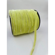 Paşateks- 1 Cm Düz Kadife-5 Metre Elektrik Lime