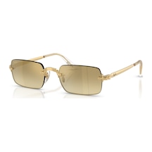 Ray-ban Rb 3928 0017ı 54 A Ap Rocky Unisex Dikdörtgen Gold Aynalı Metal Güneş Gözlüğü Altın