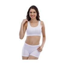 Layza Form Kadın Siyah Kalın Askılı Seamless Dikişsiz Pedli Büstiyer 12000Siyah L