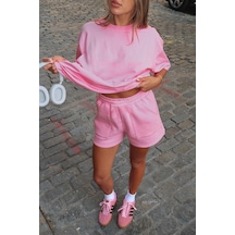 Madmext Pembe Basic Kadın Şort Mg2511 Pembe