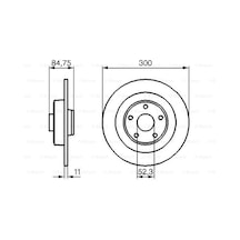 AUTO FD649353 ARKA FREN DİSKİ ESPACE IV 1.9DCI-2.0-2.2DCI-3.0DCI