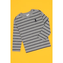 U.s. Polo Assn. Erkek Çocuk Gri Melanj Sweatshirt 50314042-vr086 Grı Melanj