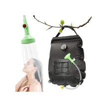 Novahub Siyah Güneş Enerjili Duş Çantası, 5 Galon/20l Güneş Enerjili Isıtma Kamp Duş Çantası, Ç Hortum Ve Kamp Mutfak Malzemeleri 57013314 Siyah Siyah