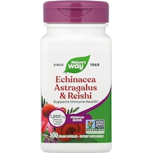 Nature's Way Echinacea Astragalus & Reishi Mushrooms 100 Vegan Capsules