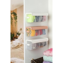 Tekli Çok Amaçlı Dolap/çekmece Içi Düzenleyici - Sürgülü Kutu-pembe Plastik 30 X 10 Pembe Tr Diğer