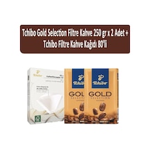 Tchibo Gold Selection Filtre Kahve 2 x 250 G + Tchibo Filtre Kahve Kağıdı 80'li