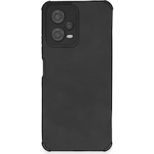 Xiaomi Redmi Note 12 5g Kılıf Loop Deri Silikon - Siyah Düz Renkli