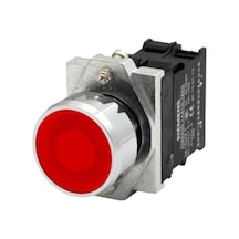 Siemens 3sb6163-0db20-1ca0 Buton Komple Işıklı Yaylı 24v Ac/dc Metal Kırmızı 1nc