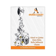Güzel Ve Çirkin Belle Prenses Charm Asafaccessory Sarı