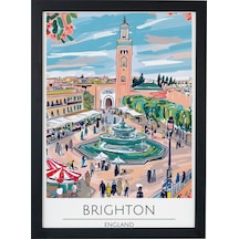 Brıghton England Ahşap Çerçeveli Dekoratif Duvar Tablosu