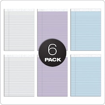 Tops Prism+ Yazı Blokları, 21 X 29 Cm, Farklı Renkler, Her Biri 2 Adet: Gri, Orkide, Mavi, Protokol Çizgileri, 50 Ya Çok Renkli