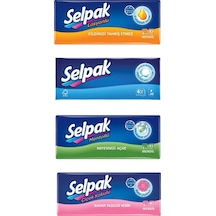 Selpak Mentollü + Çiçek Kokulu + Hassas Ciltler + Ultra Yumuşak Mendil 4 x 10'lu
