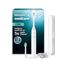 Philips Sonicare Series 3100 Elektrikli Diş Fırçası - Basınç Sensörlü Sonic Diş Fırçası, Üç Yoğunluk Seviyesi, Easystart, Smartimer, 14 Günlük Çalışma Süresi, Seyahat Çantası, Beyaz, Hx4034/21, Yeni
