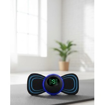 Mini Ems Vücut Masaj Cihazı Ayarlanabilir Seviye Ve Zamanlayıcı Siyah