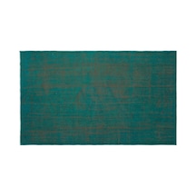 El Dokuması Vintage Yün-pamuk Turkuaz Halı 23125 153 X 258 Cm