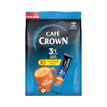 Cafe Crown 3ü 1 Arada Fındık Aromalı Paket 10 X 18 G - 7 Adet Tarı Çözünebilir