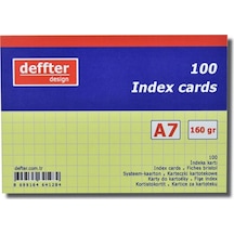 Deffter İndex Kartı A6 Sarı Kareli 641307