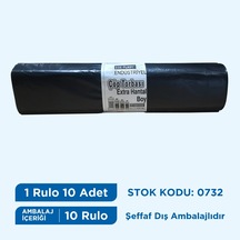 Egeplast Çöp Torbası Extra Hantal Boy 128X150 Koli 10 Rulo