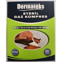 Dermateks Gaz Kompres 50 Adet 5'li Zarf