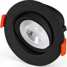 Ct-5200 Lal 7w 6500k Beyaz Işık Siyah Kasa Gömme Led Spot 470 Lümen 220v Yönlendirilebilir Sıva Altı Tavan Aydın Çok Renkli
