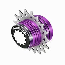 Shımano Single Speed Tek Dişli Kit 15t Mor