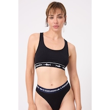 Racer Crop Top Racer Back Crop Top-3'li Avantaj Paketi-3409 Siyah