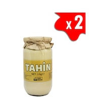 Laçoko Şekersiz Vegan İnce Öğütülmüş Susam Tahin Cam Kavanoz 2 x 1 KG