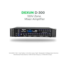 Dexun D-300 6 Bölgeli 250Watt Hat Trafolu Mixer Amfi