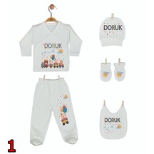 Pia Baby Gl 02 İsme Özel Beşli Zıbın Set