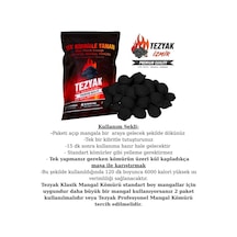 Mix Tek Kibritle Yanan Yeni Nesil Mangal Kömürü 2 Kg Tezyakizmir