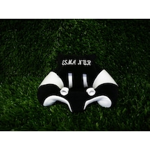 Kişiye Özel Bebek Yatmaz Destek Oturma Minderi Siyah - Beyaz