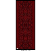 Mirsoy Scarf Mirayze Etnik Desen Şal Vişne Çürüğü