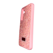 Samsung Galaxy S24 / S25 Yıldız Tozu Premium Pembe Silikon Kılıf