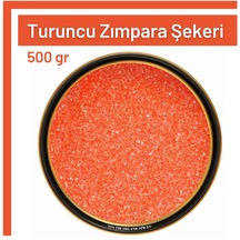 Tos Turuncu Zımpara Şekeri Renkli Yenilebilir Şeker 500 G