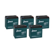 Orbus 6-dzm-24 12v 24 Ah Elektrikli Bisiklet Aküsü 5 Li Paket