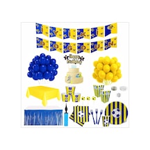 Taraftar Fenerbahçe Sarı Lacivert 8 Kişilik Full Doğum Günü Seti