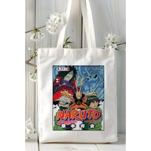 Art Hediye Naruto Shippūden Baskılı Bez Omuz Çantası Kişiye Özel Model 9 Çok Renkli