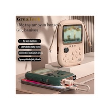 Taşınabilir Mini Oyun Konsolu İos-type-c Hızlı Çift Şarj Girişli Power Bank 3.2inç Retro 10000 Oyun Bej - 790976883