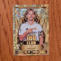 Topps Match Attax 2027 Luka Modric 100 Club Oyun Kartı