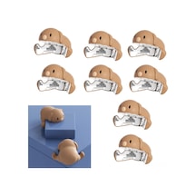 Xiyyadms Kartoon Köpek Desenli Silikon Masa Köşesi Koruyucu, Çocuk Güvenliği İçin Yumuşak Çarpma Engelleyici, 4 Renk Seçeneği, 4 Adet/ Paket Beyaz