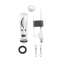 Norm Çift Basmalı Çift Kademeli Alttan Girişli Rezervuar Klozet İç Takım Seti 3/6 L 330B1011 Beyaz