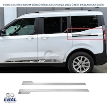 Ford Tourneo Courıer 2024 Üzeri Sürgü Nikelajı 2 Parça Paslanmaz Çelik
