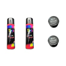 Sprey Boya Mat Siyah 2 Li Set Çok Amaçlı Boya 170 Gram